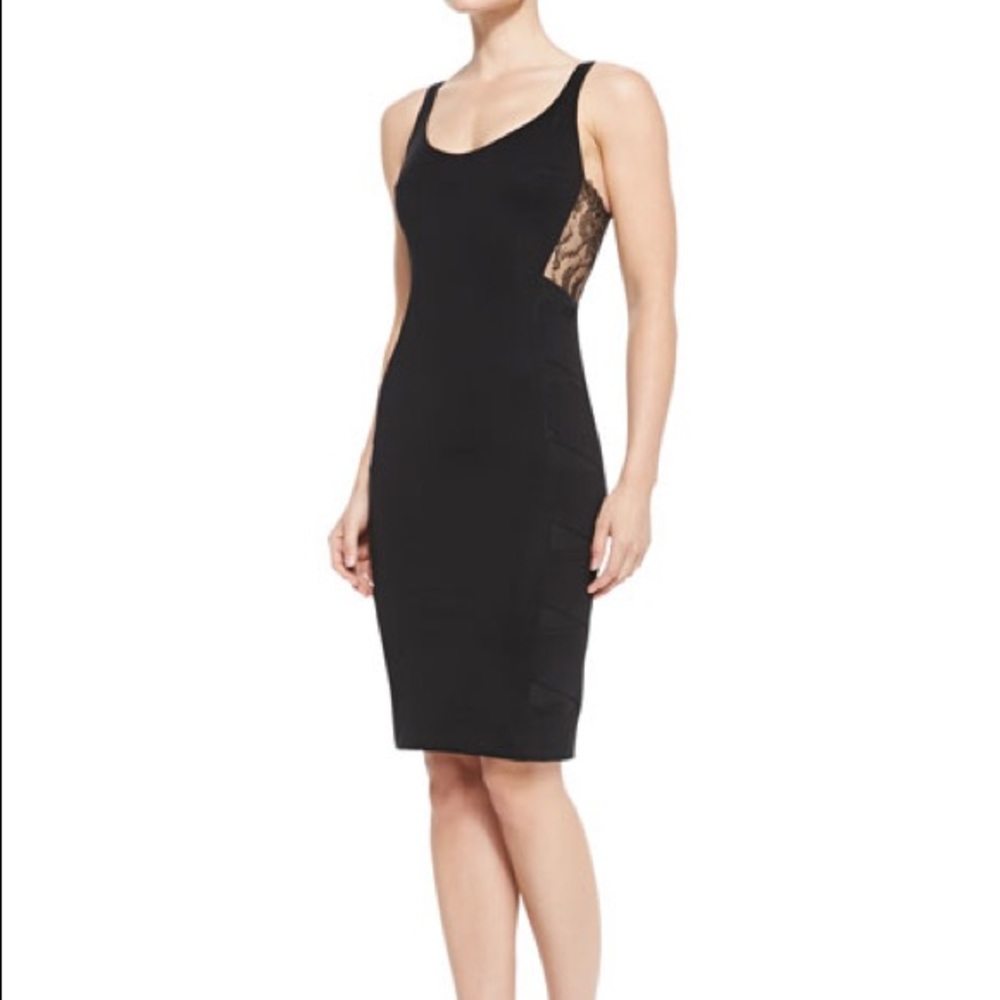 Noam Hanoch Black Dress Lace Sides